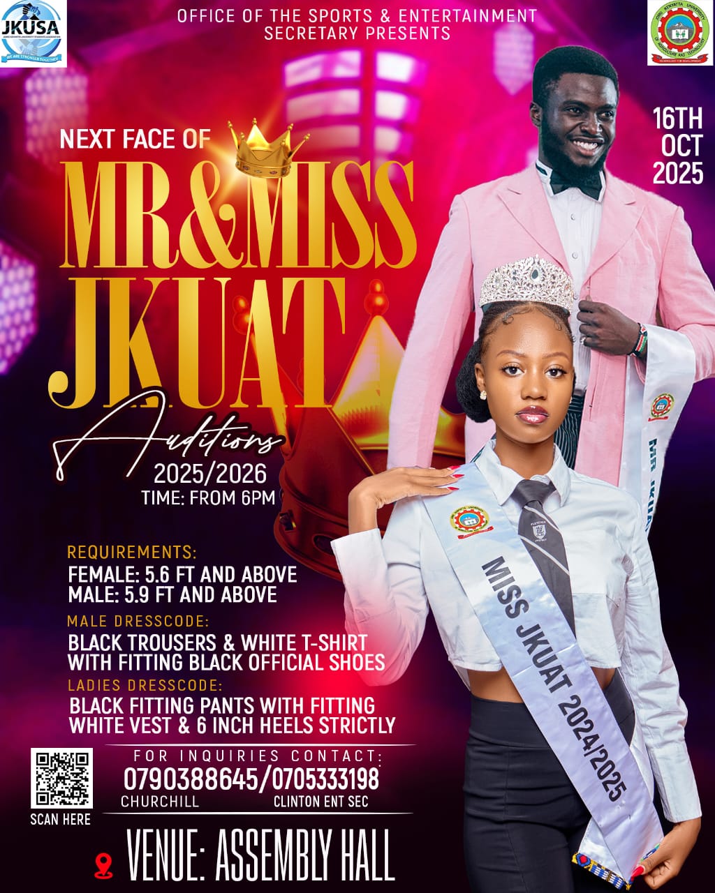 Mr and Miss JKUAT auditions